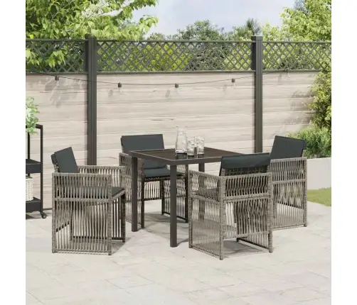 Sodo Valgomojo Komplektas 5 Pcs Pilka