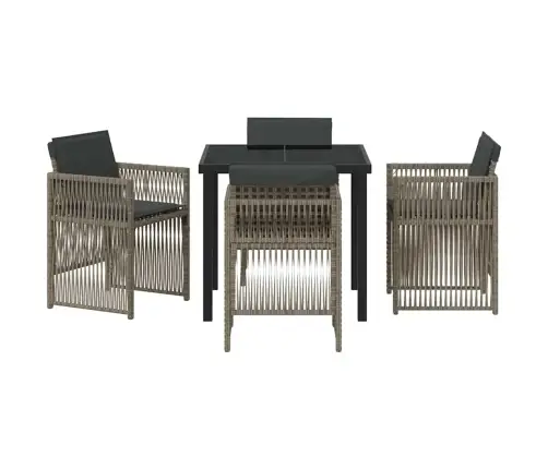 Sodo Valgomojo Komplektas 5 Pcs Pilka