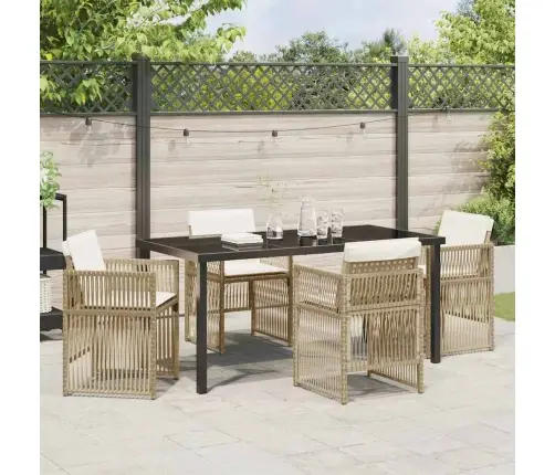 Sodo Valgomojo Komplektas 5 Pcs Smėlio