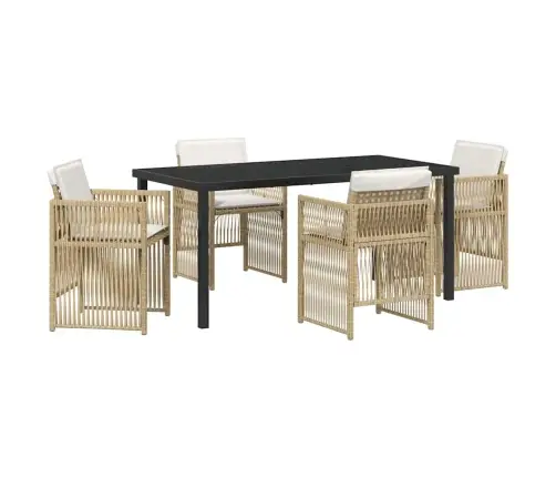 Sodo Valgomojo Komplektas 5 Pcs Smėlio