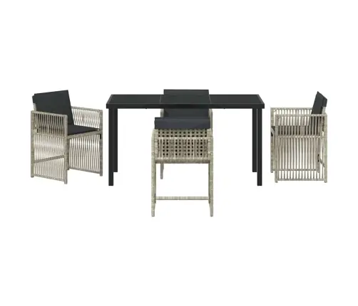 Aia Söögilaudade Komplekt 5 Pcs Helehall Pulbervärvitud Teras