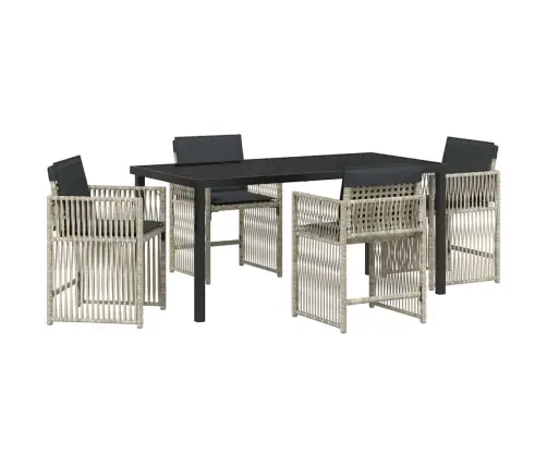 Aia Söögilaudade Komplekt 5 Pcs Helehall Pulbervärvitud Teras