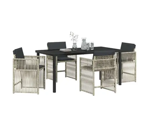 Aia Söögilaudade Komplekt 5 Pcs Helehall Pulbervärvitud Teras