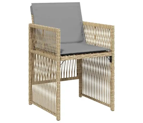 Aia Söögilaudade Komplekt 5 Pcs Beež Pulbervärvitud Teras