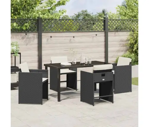 Aia Söögilaudade Komplekt 5 Pcs Must Polürotang