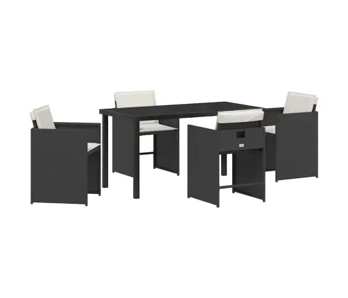 Aia Söögilaudade Komplekt 5 Pcs Must Polürotang