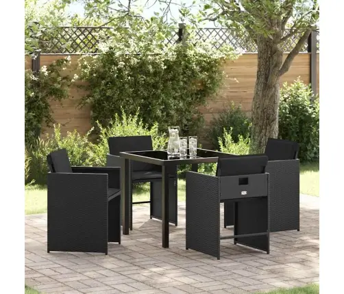 Aia Söögilaudade Komplekt 5 Pcs Must Polürotang