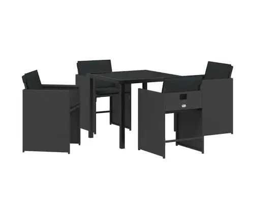 Aia Söögilaudade Komplekt 5 Pcs Must Polürotang