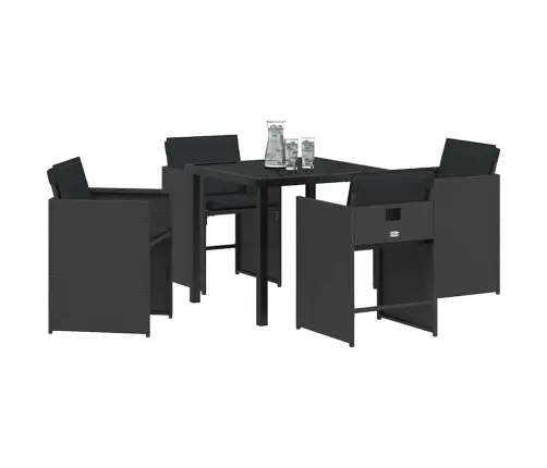 Aia Söögilaudade Komplekt 5 Pcs Must Polürotang