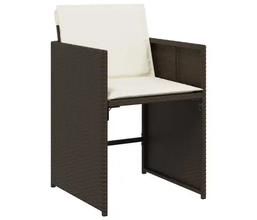 Aia Söögilaudade Komplekt 5 Pcs Pruun Polürotang