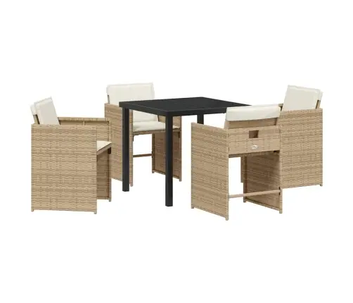 Sodo Valgomojo Komplektas 5 Pcs Smėlio Poliratanas