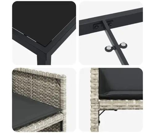 Aia Söögilaudade Komplekt 5 Pcs Helehall Polürotang