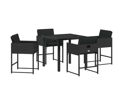 Aia Söögilaudade Komplekt 5 Pcs Must Polürotang