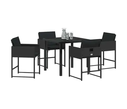 Aia Söögilaudade Komplekt 5 Pcs Must Polürotang