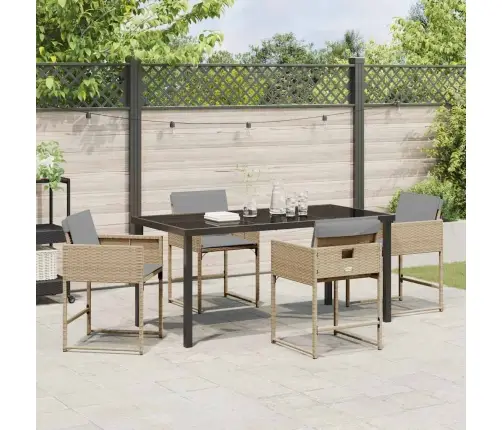 Aia Söögilaudade Komplekt 5 Pcs Beež Polürotang