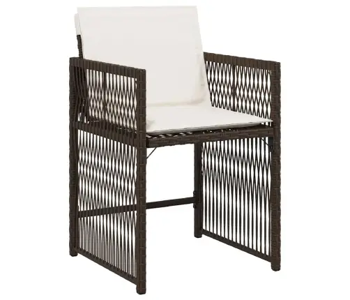 Sodo Valgomojo Komplektas 5 Pcs Ruda Poliratanas