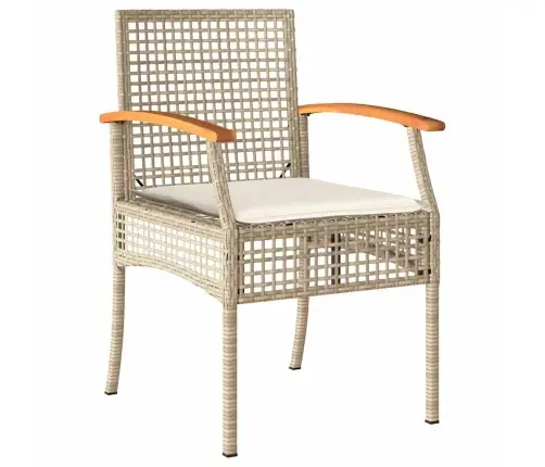 Sodo Valgomojo Komplektas 5 Pcs Smėlio Poliratanas