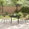 Aia Söögilaudade Komplekt 3 Pcs Pruun Polürotang