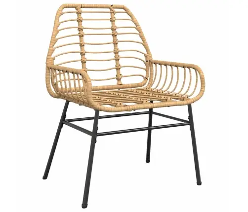 Sodo Valgomojo Komplektas 5 Pcs Ruda Poliratanas