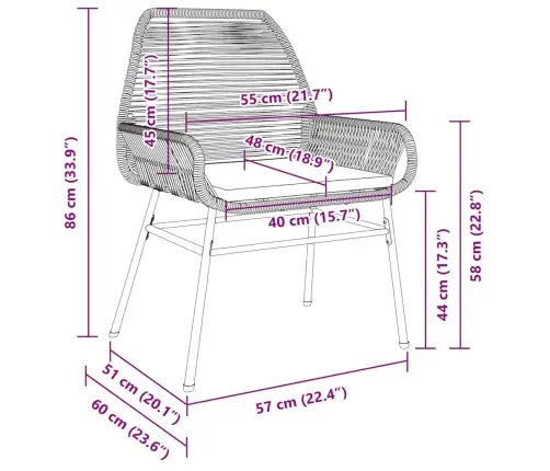 Sodo Valgomojo Komplektas Su Pagalve 5 Pcs Pilka Poliratanas