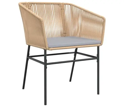 Aia Söögilaudade Komplekt 5 Pcs Pruun Pulbervärvitud Teras