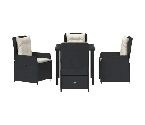 Aia Söögilaudade Komplekt 5 Pcs Must Polürotang