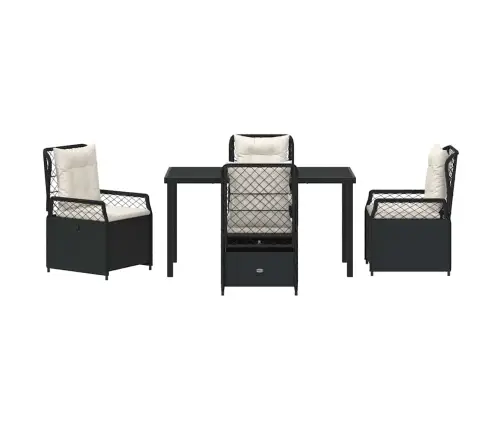 Aia Söögilaudade Komplekt 5 Pcs Must Polürotang