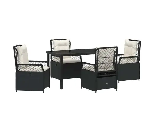 Aia Söögilaudade Komplekt 5 Pcs Must Polürotang