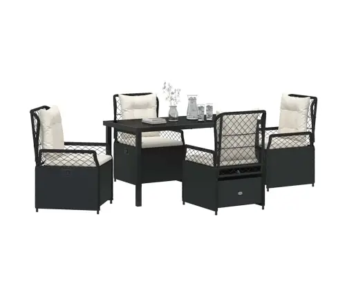 Aia Söögilaudade Komplekt 5 Pcs Must Polürotang