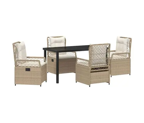 Sodo Valgomojo Komplektas 5 Pcs Smėlio Poliratanas