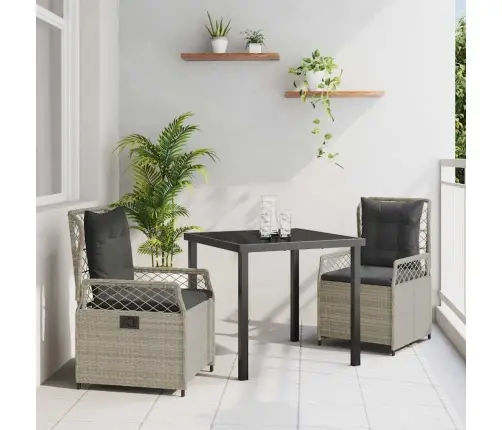 Aia Söögilaudade Komplekt 3 Pcs Helehall Polürotang