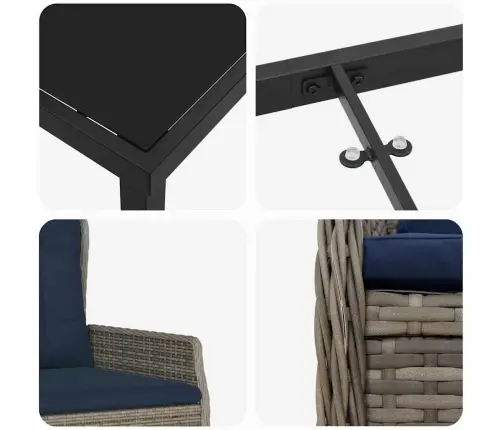 Aia Söögilaudade Komplekt 5 Pcs Hall Polürooster