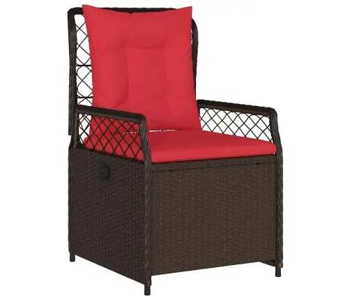 Dārza Ēdamgalds 3 Pcs Brūna Poliratāns Vidaxl