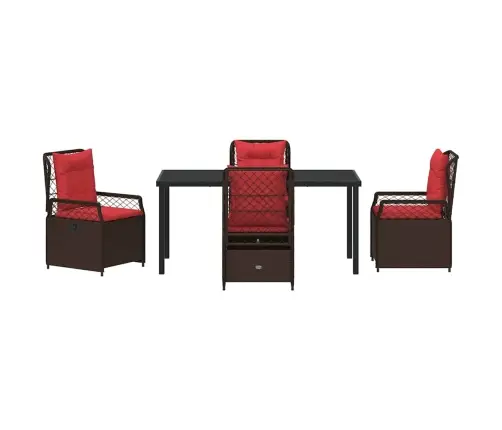 Aia Söögilaudade Komplekt 5 Pcs Pruun Polürotang