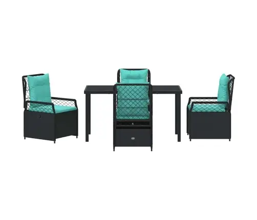 Aia Söögilaudade Komplekt 5 Pcs Must Polürotang