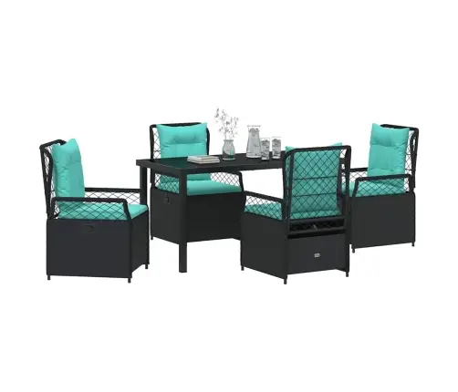 Aia Söögilaudade Komplekt 5 Pcs Must Polürotang