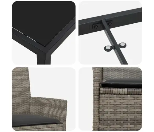 Aia Söögilaudade Komplekt 5 Pcs Hall Polürotang