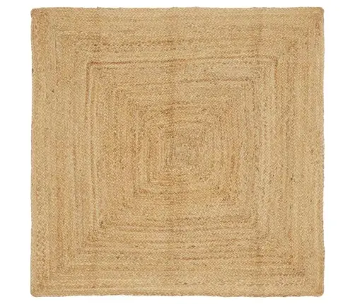 Paklājs Bēša 160 X 160 Cm Džuta Vidaxl