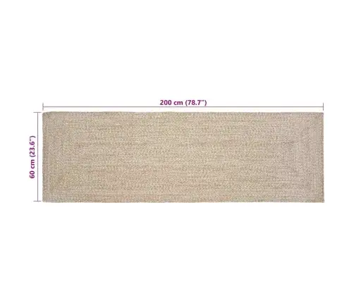 Kild Looduslik Ja Valge 60 X 200 Cm Dužuut