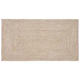 Paklājs Dabisks Un Balts 80 X 150 Cm Džuta Vidaxl