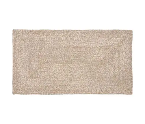 Kilimas Natūrali Ir Balta 100 X 200 Cm Džiutas