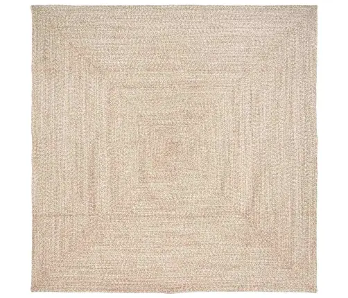 Kilimas Natūrali Ir Balta 300 X 300 Cm Džiutas