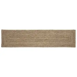 Paklājs Dabīga Un Melna 60 X 250 Cm Džuta Vidaxl