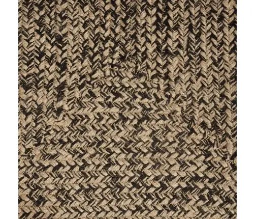 Paklājs Pinuma Raksts Dabīga Un Melna 60 X 250 Cm Džuta Vidaxl