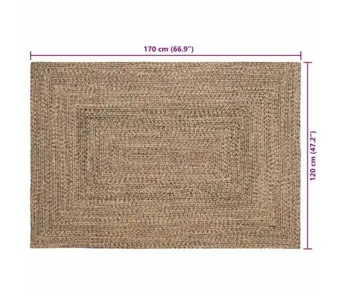 Kild Naturaalne Ja Must 120 X 170 Cm Dužuut