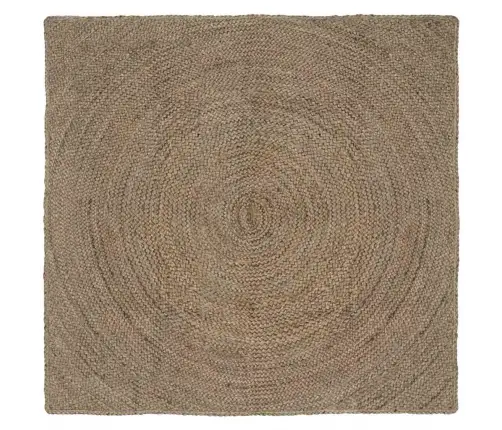 Paklājs Pelēka 160 X 160 Cm Džuta Vidaxl