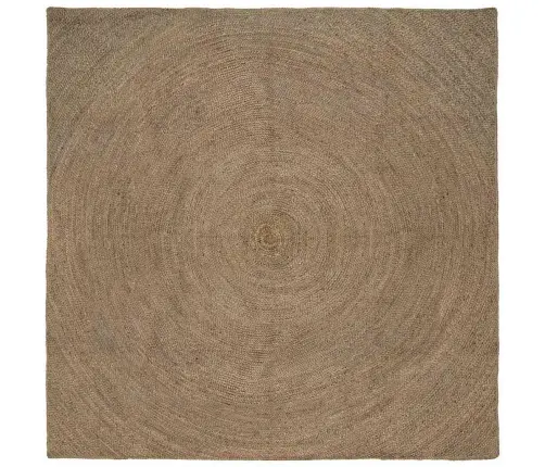 Paklājs Pelēka 200 X 200 Cm Džuta Vidaxl