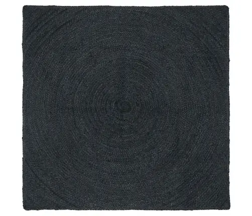 Paklājs Tumši Pelēks 120 X 120 Cm Džuta Vidaxl