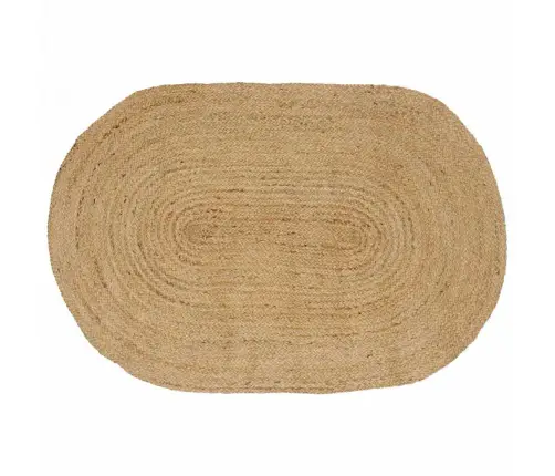 Kilimas Natūrali Ir Juoda 300 X 300 Cm Džiutas