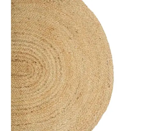 Paklājs Dabīgs Un Melns 300 X 300 Cm Džuta Vidaxl